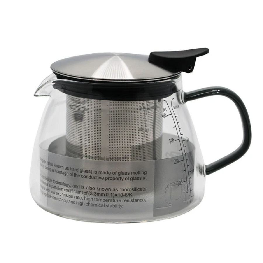 قوری در استیل 450ML PIREX دودی مدل VK324324 بی وی کی BVK 
