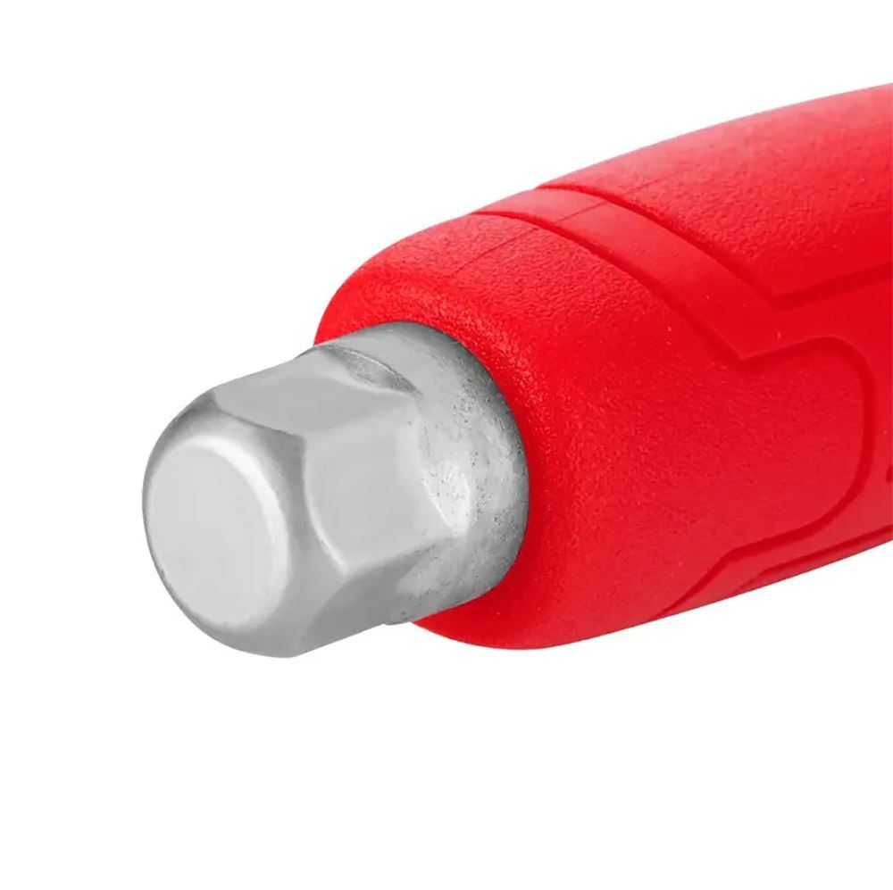ست پیچ گوشتی ضربه ای کیفی سری 7 عددی دسته پلاستیکی تک رنگ مدل 2910 رونیکس RONIX 