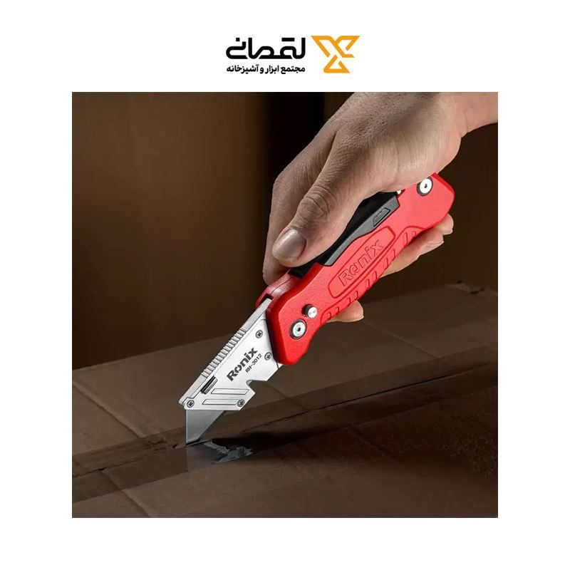 کاتر پیچ گوشتی ذوزنقه ای 6 تیغ MOLTI FOLD مدل RH-3012 رونیکس RONIX 
