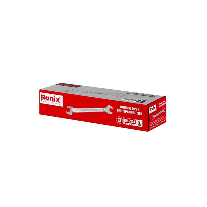 ست آچار دو سر تخت 8 عددی مدل 2204 رونیکس RONIX 
