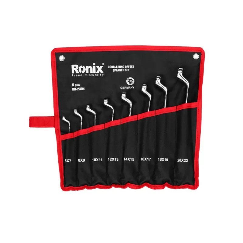 ست آچار دو سر رینگی 8 عددی مدل 2304 رونیکس RONIX 