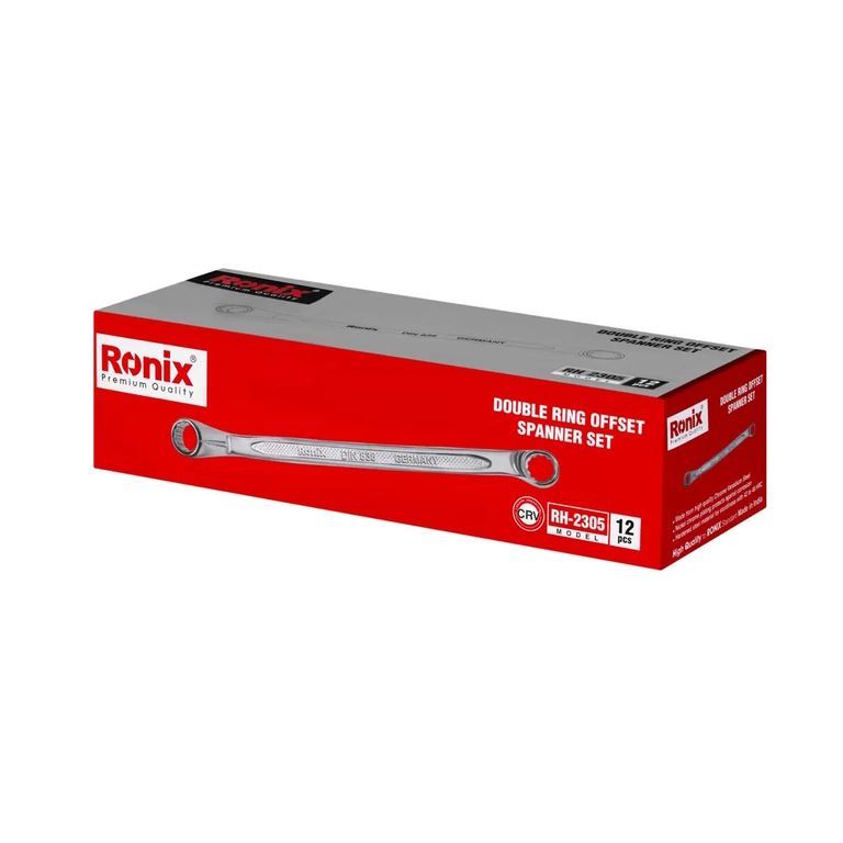 ست آچار دو سر رینگی 12 عددی مدل 2305 رونیکس RONIX 