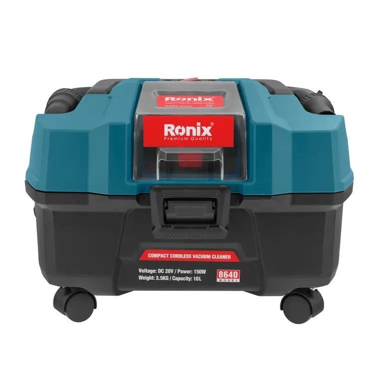 جارو شارژی 10 لیتری کامپکت 20 ولت مدل 8640 رونیکس RONIX 1*A31