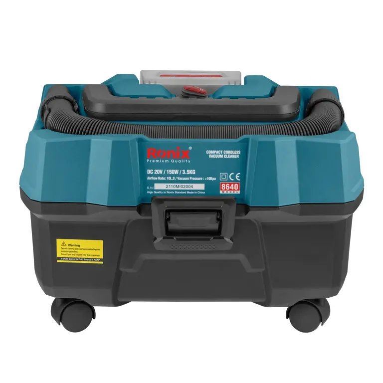 جارو شارژی 10 لیتری کامپکت 20 ولت مدل 8640 رونیکس RONIX 1*A31