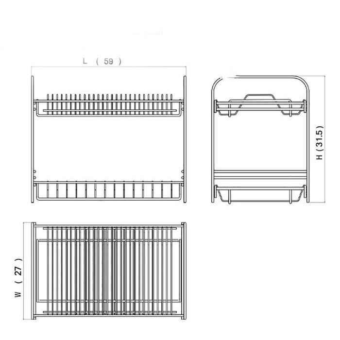 آبچکان رومیزی کوچک استیل با جاقاشقی و جالیوانی آدلان کد AS908 H61*1