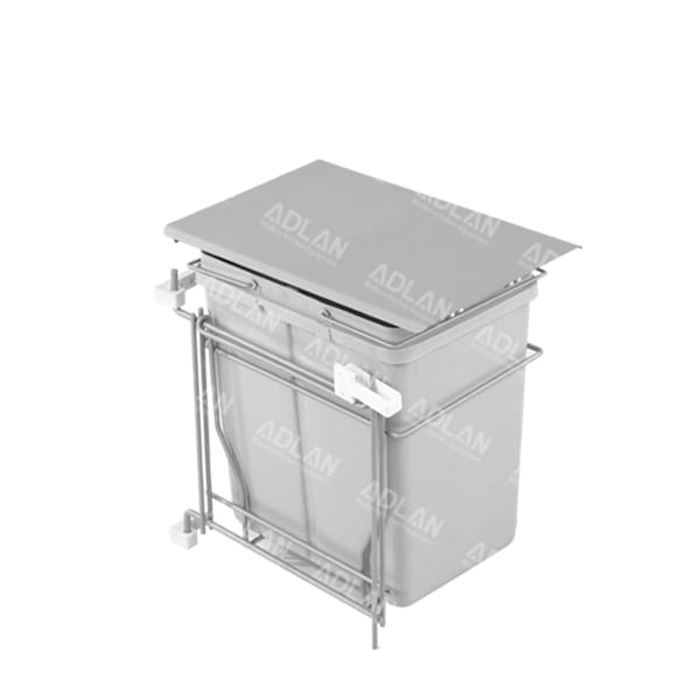 سطل زباله تک مخزن متوسط درب بازشو آدلان کد A817 1*G71