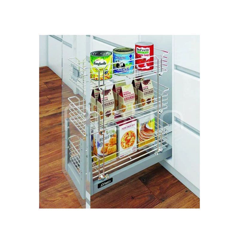 سبد ریل کف 3 طبقه یونیت 40 مدل 3533 (S.A) پلاتین PELATIN 12*فرشته14