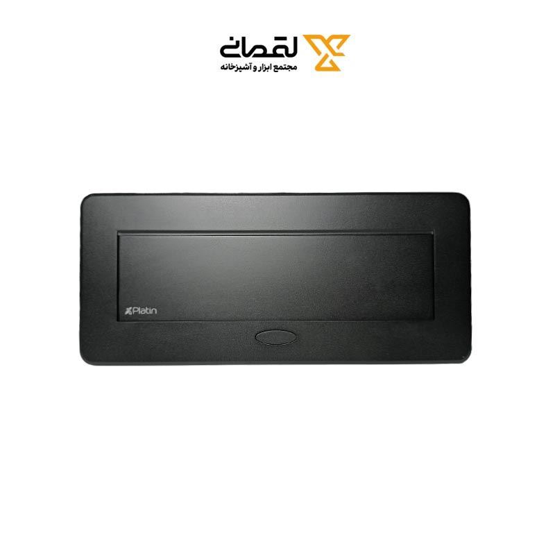 پریز برق مستطیلی تو کار 3 پریز مشکی  مدل 3G-1070 پلاتین PELATIN 1*G24