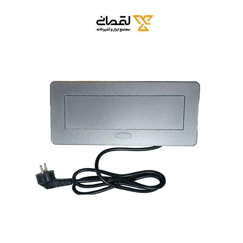 پریز برق مستطیلی تو کار سیلور کد ACS-S20 آما AMA 1*G24