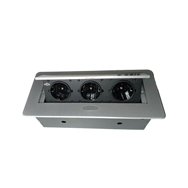 پریز برق مستطیلی تو کار سیلور کد ACS-S10 آما AMA 1*G24