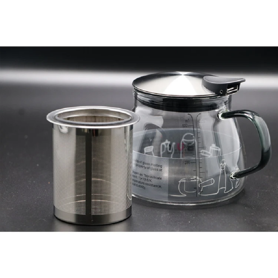 قوری در استیل 450ML PIREX دودی مدل VK324324 بی وی کی BVK 