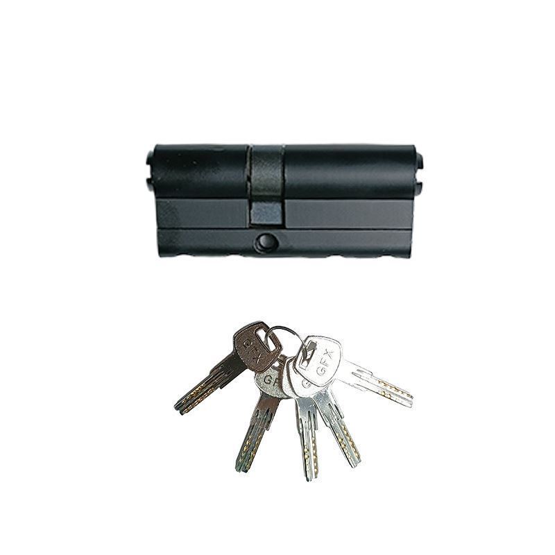 سیلندر قفل 7 س.م کنار کلیدکامپیوتری سوییچی مشکی گوفیکس G.F.X 1*E33  بابونه3*12