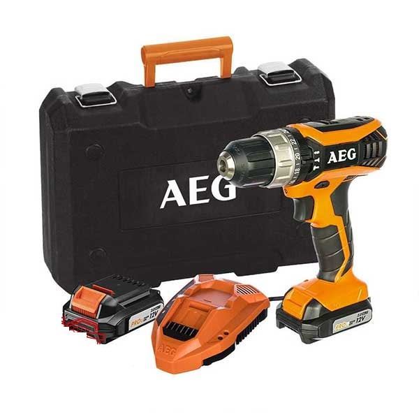 دریل شارژی 12 ولت باتری تخت کد BSB12G3LI-202C آاگ AEG 1*M52