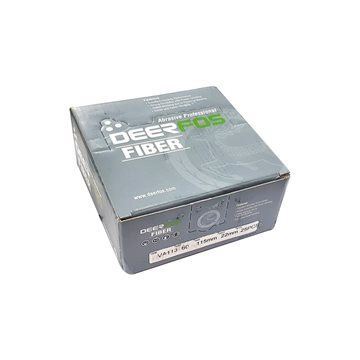 سنباده گرد فیبری آلومینیومی قطر 115 DEERFOS VA113 قرمز 100 پاس PAS 1* I 23