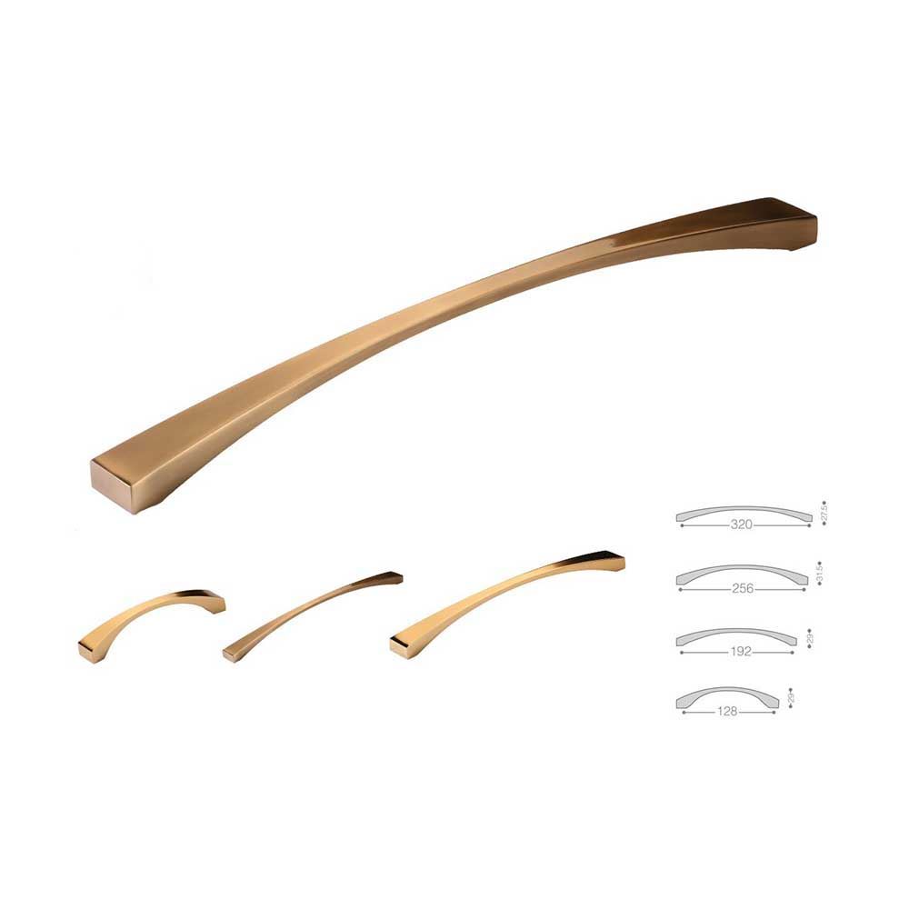 دستگیره کابینتی دو پیچ طلایی 320-5-319 بهریزان (S.A) C43*1