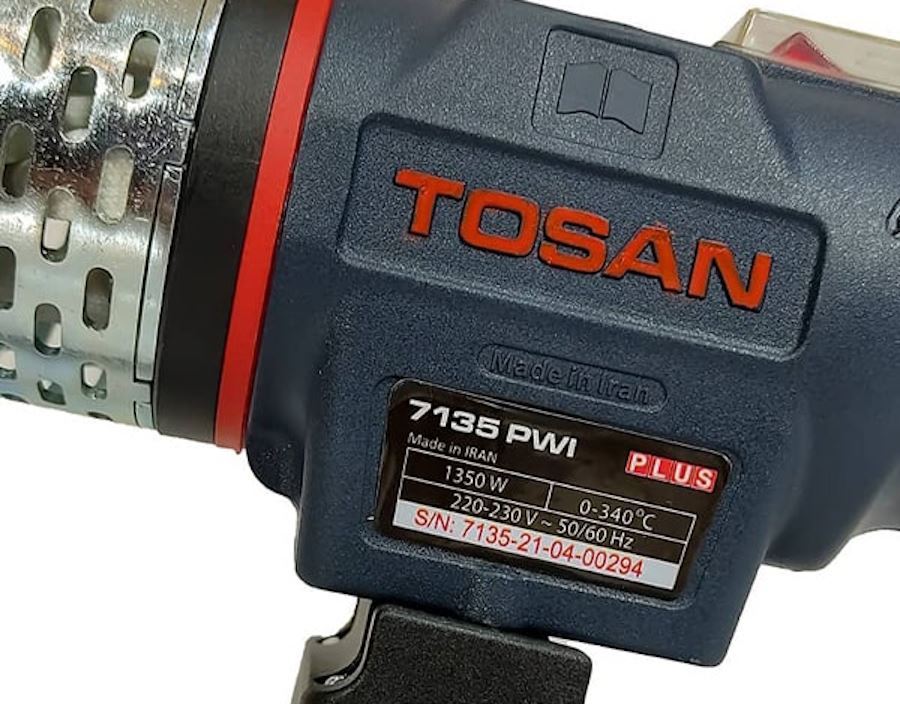 اتو لوله سبز پلیمر 1350 وات توسن TOSAN کد 7135PWIX 1*M51