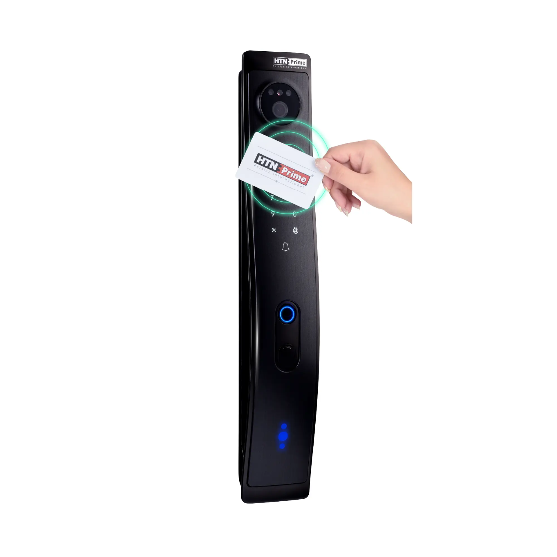 دستگیره الکترونیکی اثر انگشتی مشکی  پرایم مدل ویوا VIVA  1*AX02/3