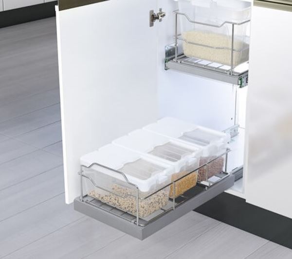 جا حبوبات ریل کف سه مخزنه آدلان کد A358 1*H61