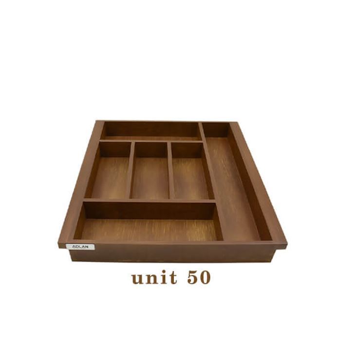 جا قاشقی داخل کشو چوبی آدلان یونیت 50 کد AW883 H11*1