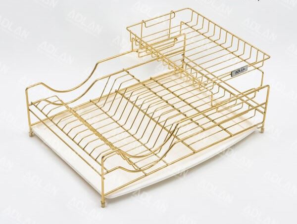 آبچکان استیل طلایی رومیزی جنسیس با جاقاشقی آدلان کد G-5912 1*J21