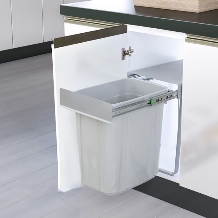 سطل زباله تک مخزنه ریلی بزرگ 40 لیتری یونیت 40 آدلان کد A811 12*H11