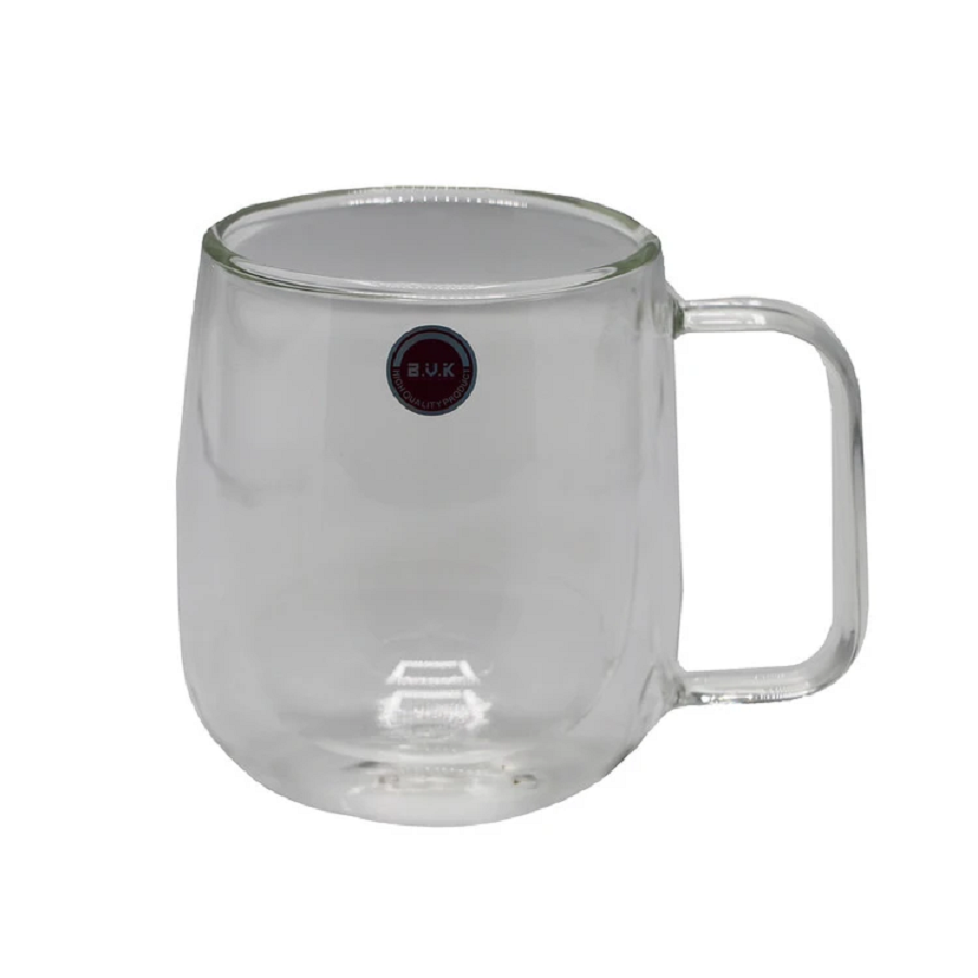 لیوان دو جداره PIREX 300 ML شفاف مدل VK316113 بی وی کی BVK 