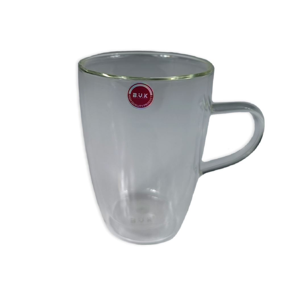 لیوان 2 جداره PIREX شفاف مدل VK316108 بی وی کی BVK 