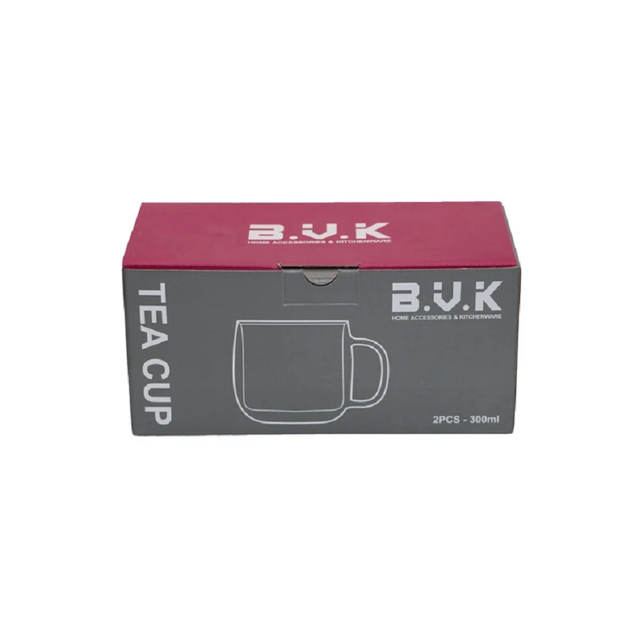 لیوان دو جداره PIREX 300 ML دسته دودی مدل VK326103 بی وی کی BVK 