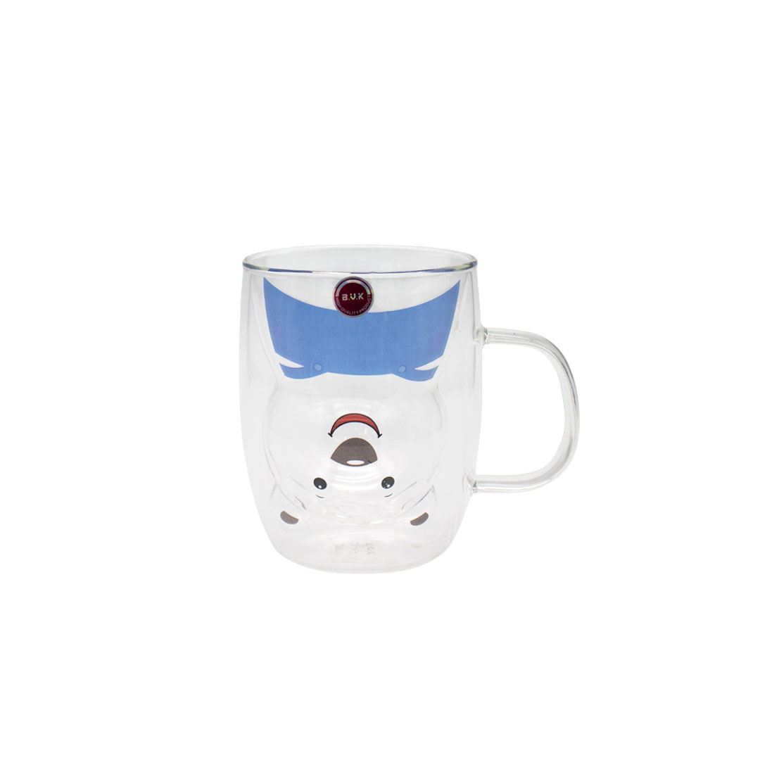 لیوان دو جداره PIREX 300 ML طرح خرس مدل VK316002 بی وی کی BVK 