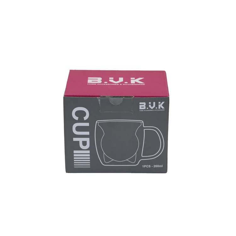 لیوان دو جداره PIREX 200 ML طرح خرس مدل VK316001 بی وی کی BVK 