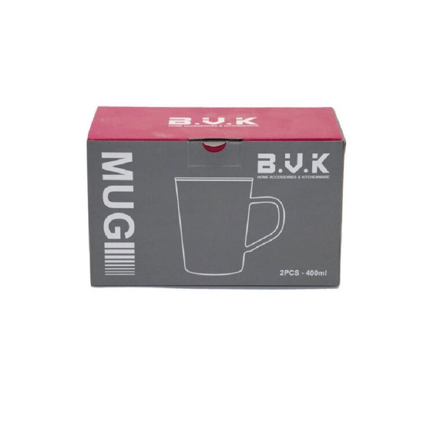 لیوان PIREX 400 ML دسته دودی مدل VK326123 بی وی کی BVK 