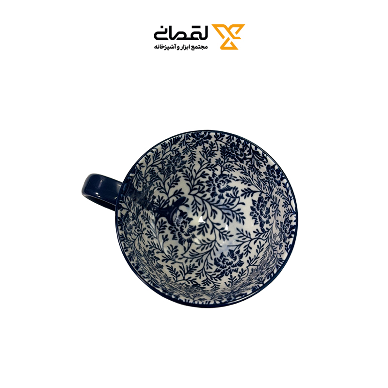 ماگ لته شکوفه آبی پاشاهوم 