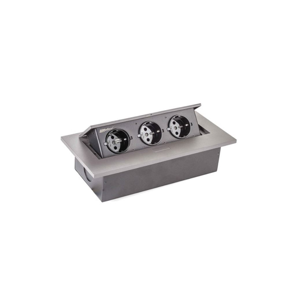 پریز برق مستطیلی تو کار طوسی مدل 10016 ملونی MELONI G34*1