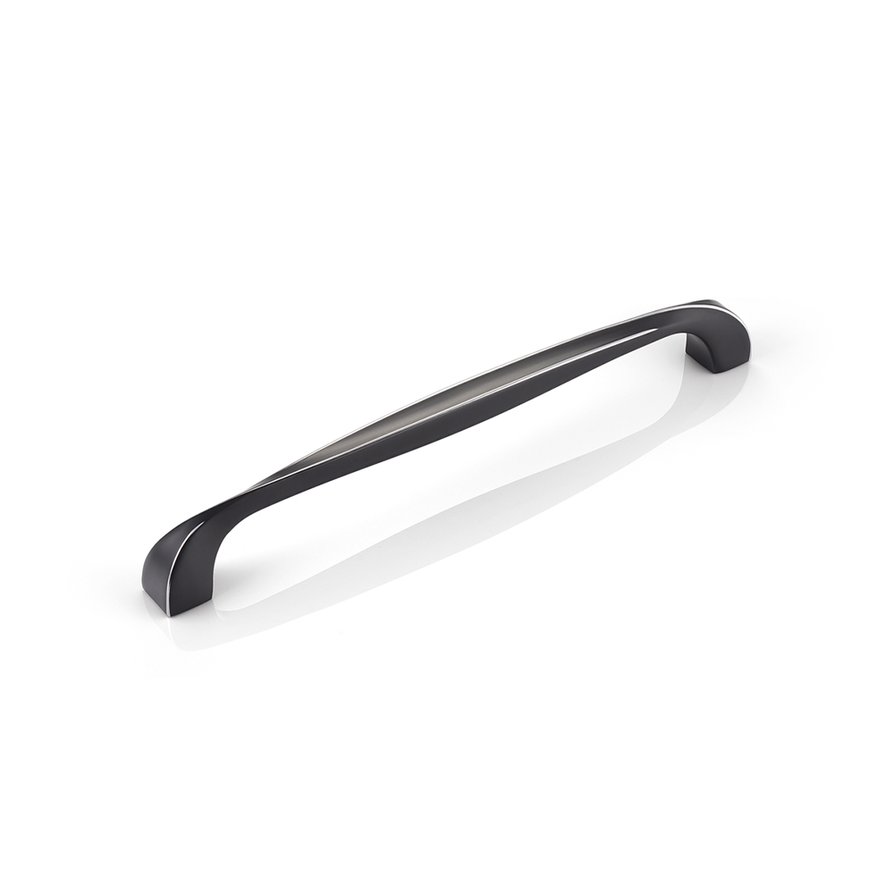 دستگیره کابینتی دو پیچ مشکی نقره ای H1238-192 پرایم 1*B22