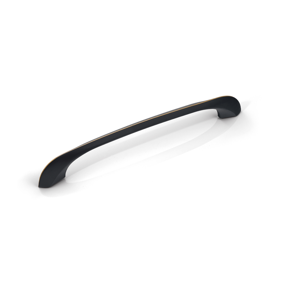دستگیره کابینتی دو پیچ مشکی نوار طلایی H1118 -128BG پرایم 1*B14