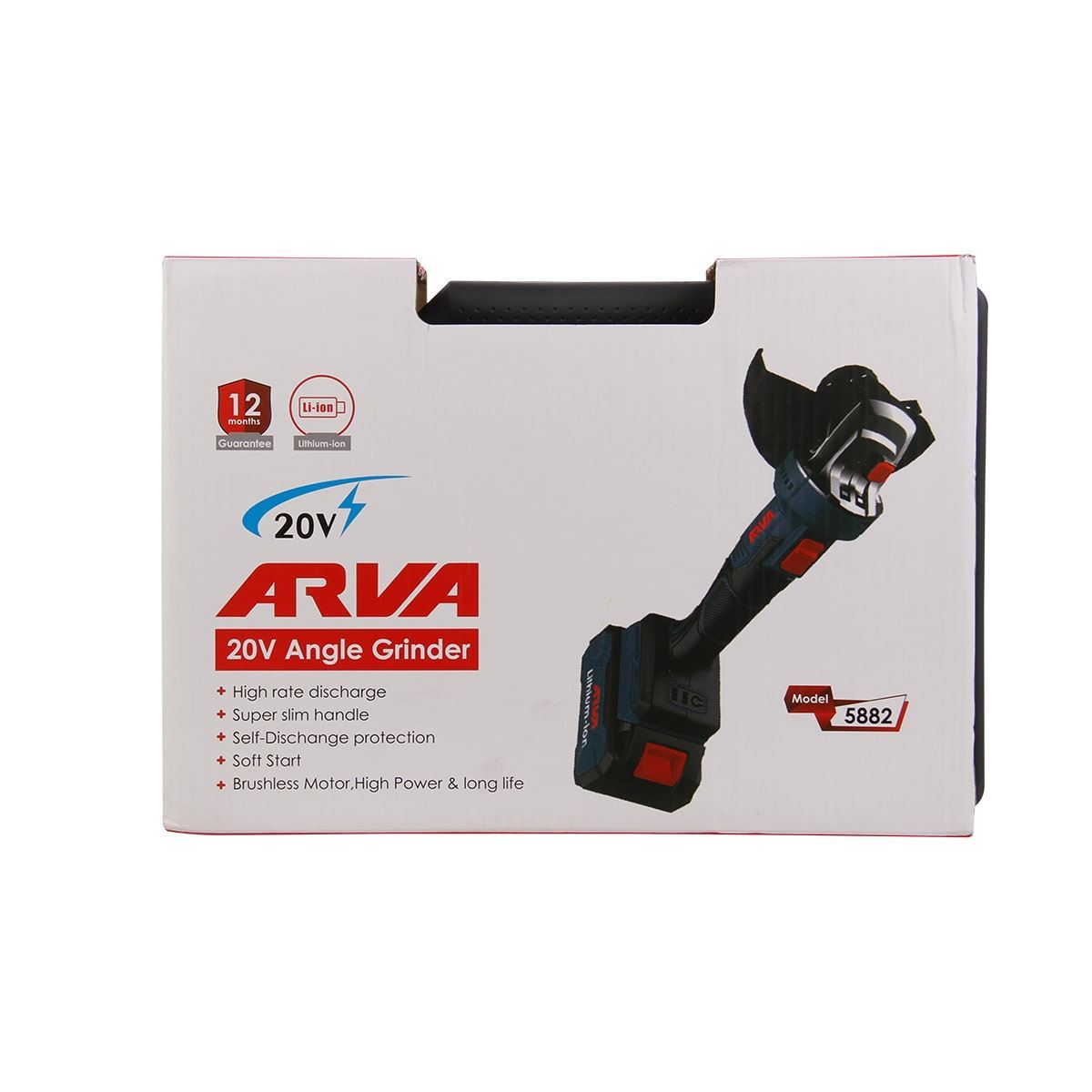 فرز مینی شارژی براشلس 20 ولت به همراه دو باطری مدل 5882 آروا ARVA 1*M43