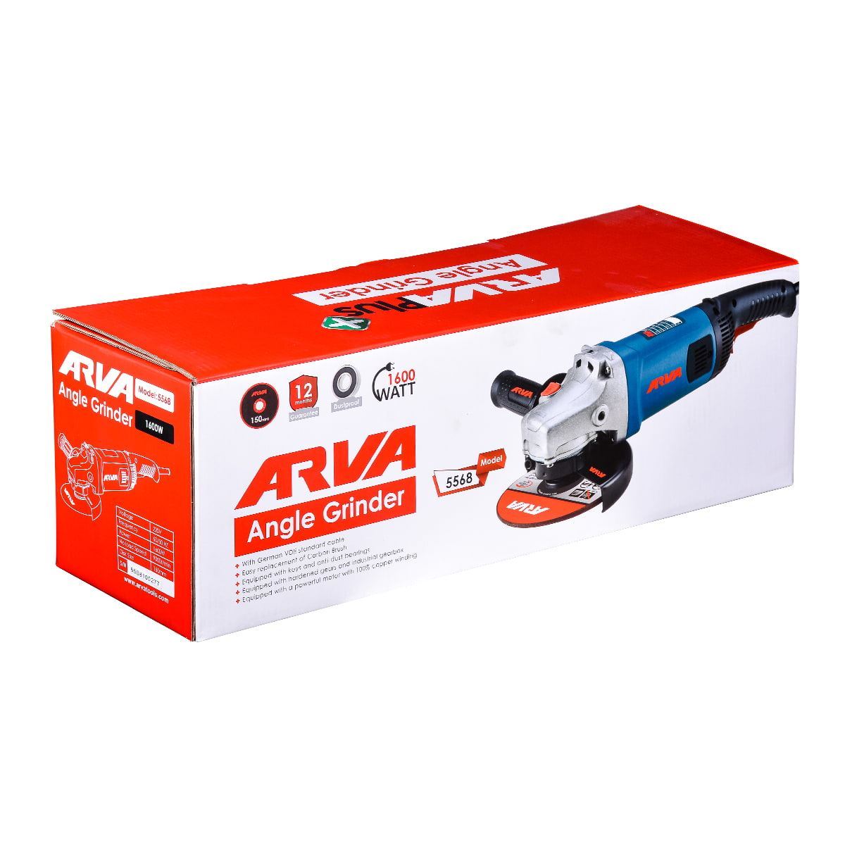 فرز مینی دسته بلند 1600 وات مدل 5568 آروا ARVA 1*M42