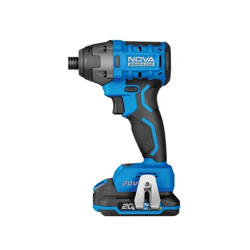 دریل پیچ گوشتی شارژی 20 ولت چکشی براشلس 13 م.م نووا NOVA مدل 7730 1*M43
