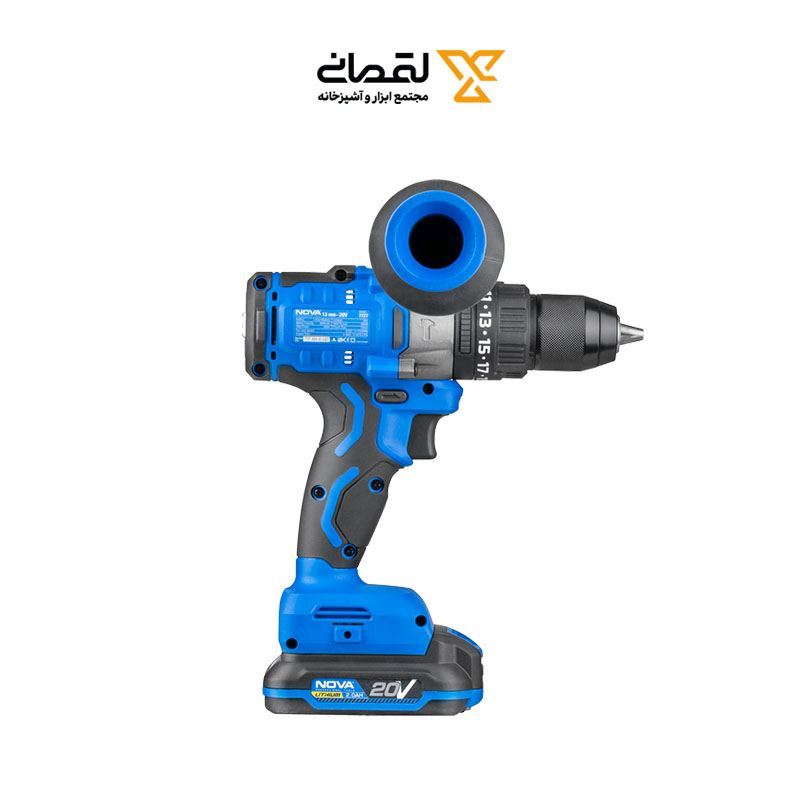 دریل پیچ گوشتی شارژی 20 ولت 13 م.م نووا NOVA مدل 7727 1*M13