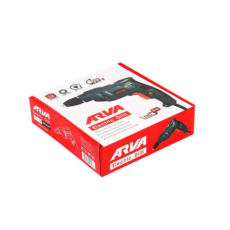 دریل سه نظام اتومات 500 وات 10 م.م مدل 5303 آروا ARVA 1*M32