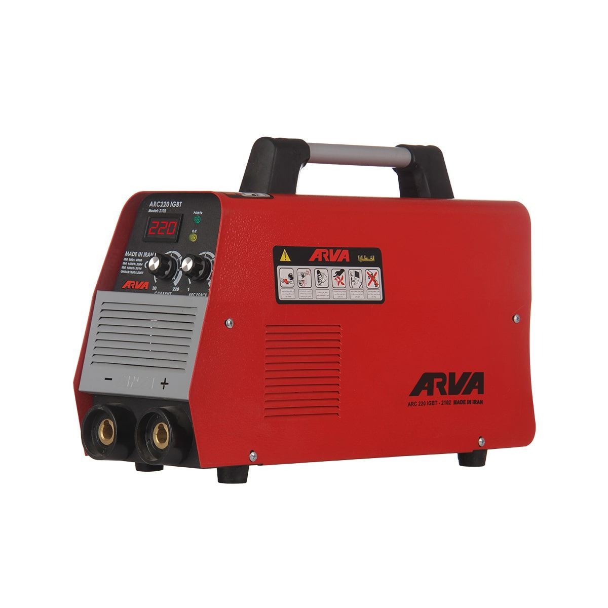 دستگاه جوش اینورتر 220 آمپر مدل 2102 آروا ARVA 1*A23