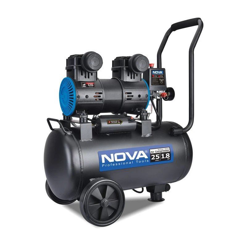 کمپرسور هوا 25 لیتری بی صدا نووا NOVA کد 9125 