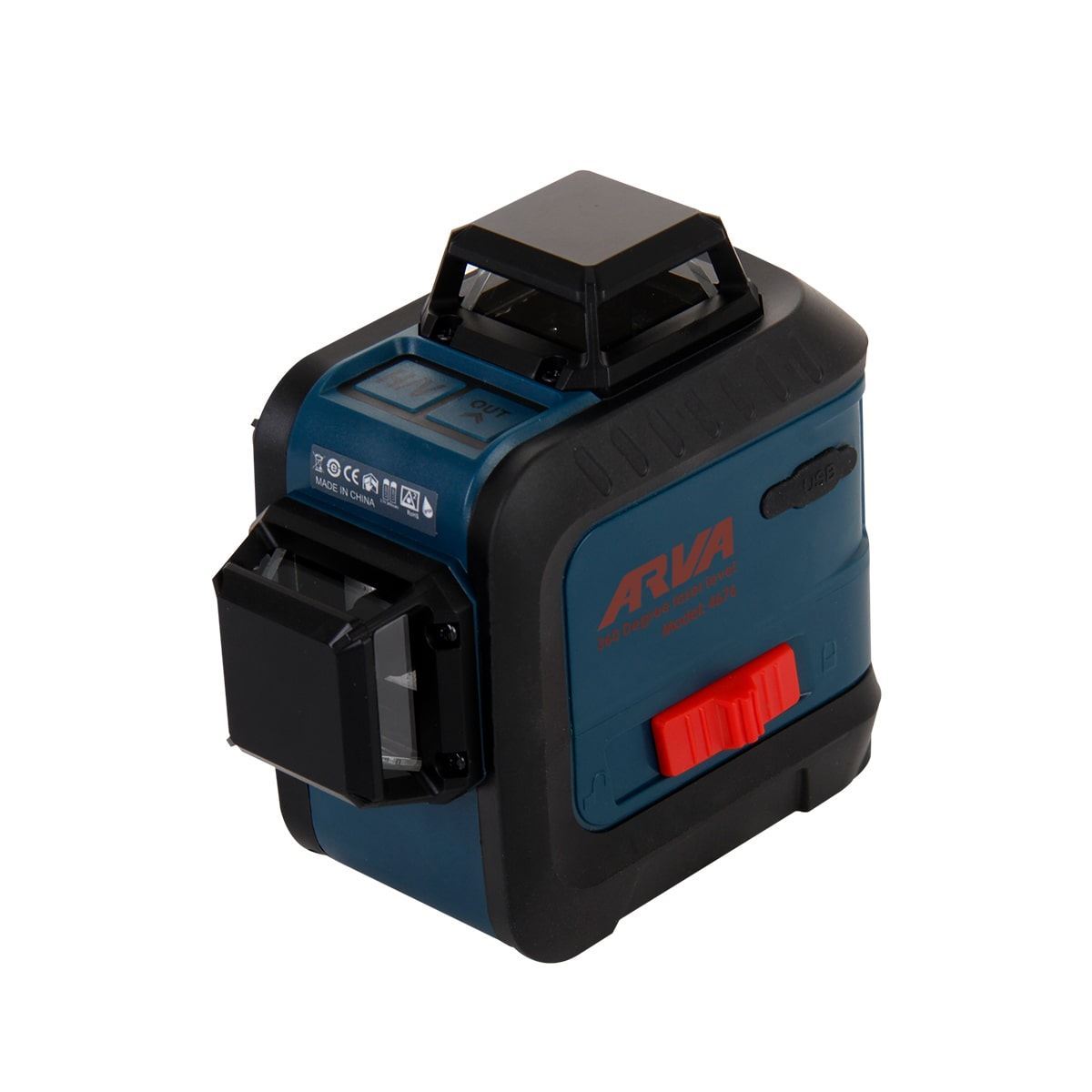 تراز لیزری 360 درجه 3 بعدی خط قرمز مدل 4676 آروا  ARVA 1*M43