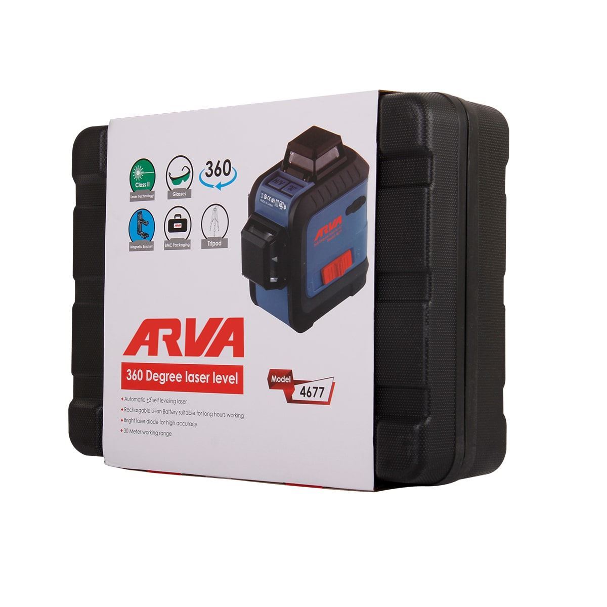 تراز لیزری 360 درجه 3 بعدی خط سبز مدل 4677 آروا ARVA 1*M43