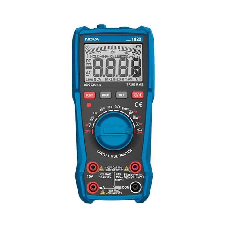 مولتی متر دیجیتال 1000V نووا NOVA مدل 1922 1*FG01/1