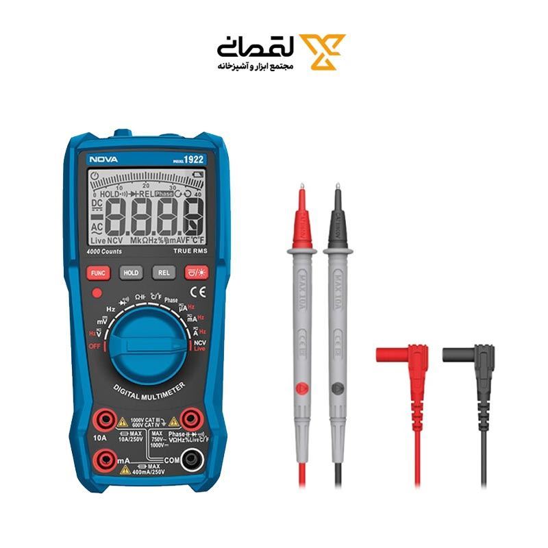 مولتی متر دیجیتال 1000V نووا NOVA مدل 1922 1*FG01/1