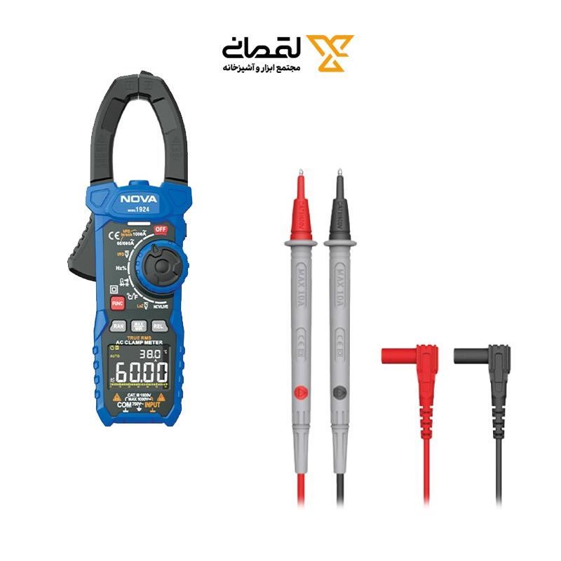 مولتی متر دیجیتال کلمپی نووا NOVA مدل 1924 1*FG01/1