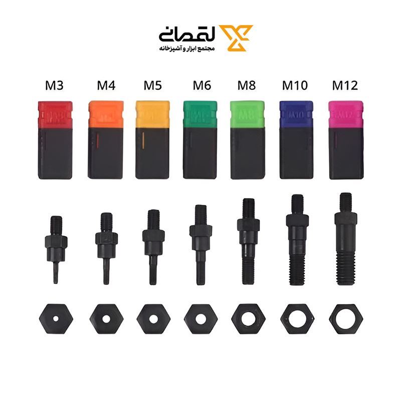 مهره پرچ کن دستی 3 تا 12 کد PATENTED-607 1*K72