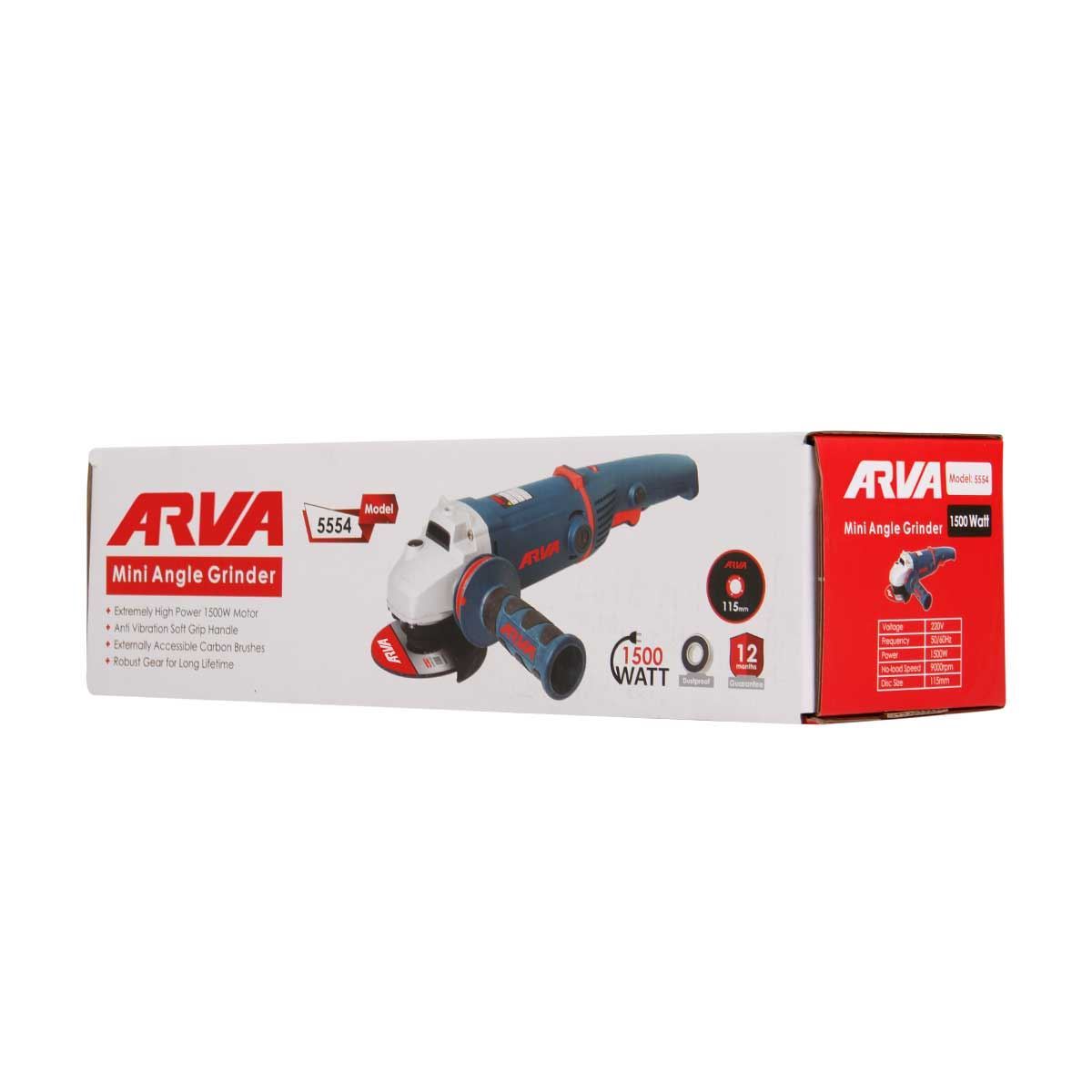 مینی فرز 1500 وات دسته بلند 115 مدل 5554 آروا ARVA 1*M32