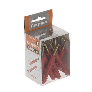 پیچ و رولپلاک 4 س.م چهار سو لبه دار کاسپین CASPIAN H42*1       بنفشه8*12